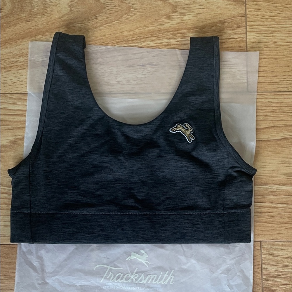 Tracksmith Black Sports Bra